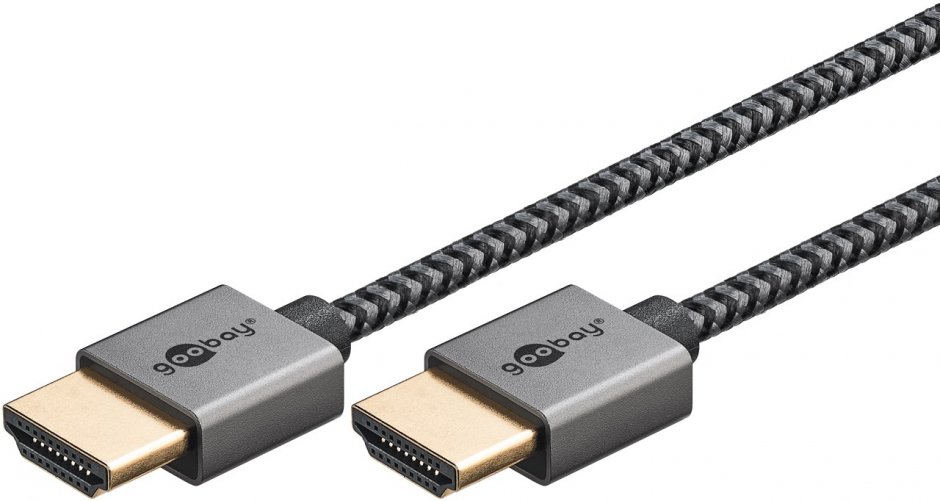 Imagine Cablu Slim High Speed HDMI 4K60Hz T-T 2m brodat, Goobay G75753